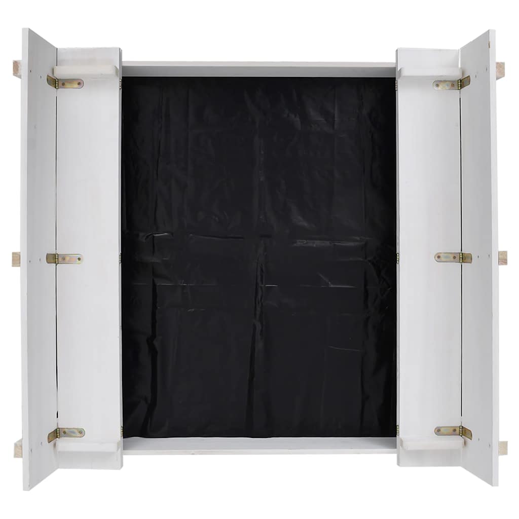Caixa de areia 95x90x15 cm madeira de abeto branco - Image 5