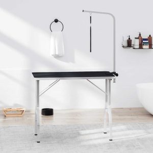 Mesa de grooming ajustável para cães com 1 laço