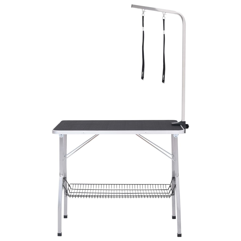 Mesa de grooming ajustável para cães com 2 laços e cesto - Image 2