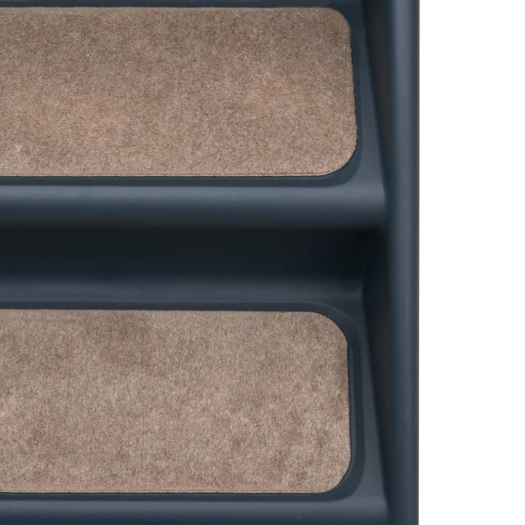 Escada para cães dobrável com 4 degraus cinzento-escuro - Image 6