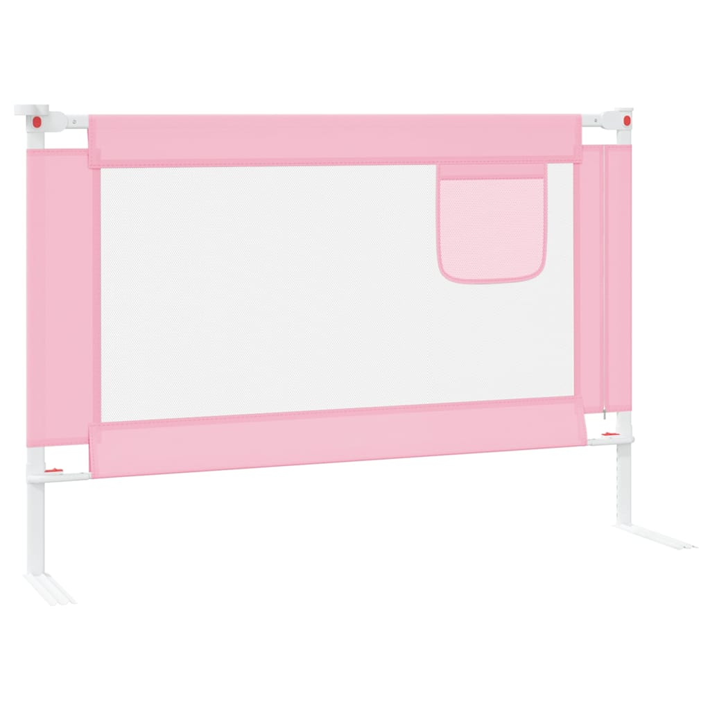 Barra de segurança p/ cama infantil tecido 100x25 cm rosa - Image 4