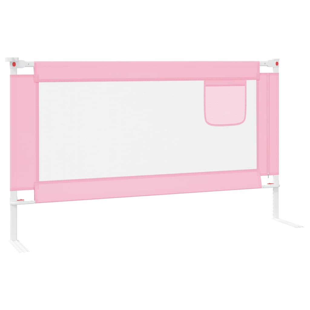 Barra de segurança p/ cama infantil tecido 140x25 cm rosa - Image 4