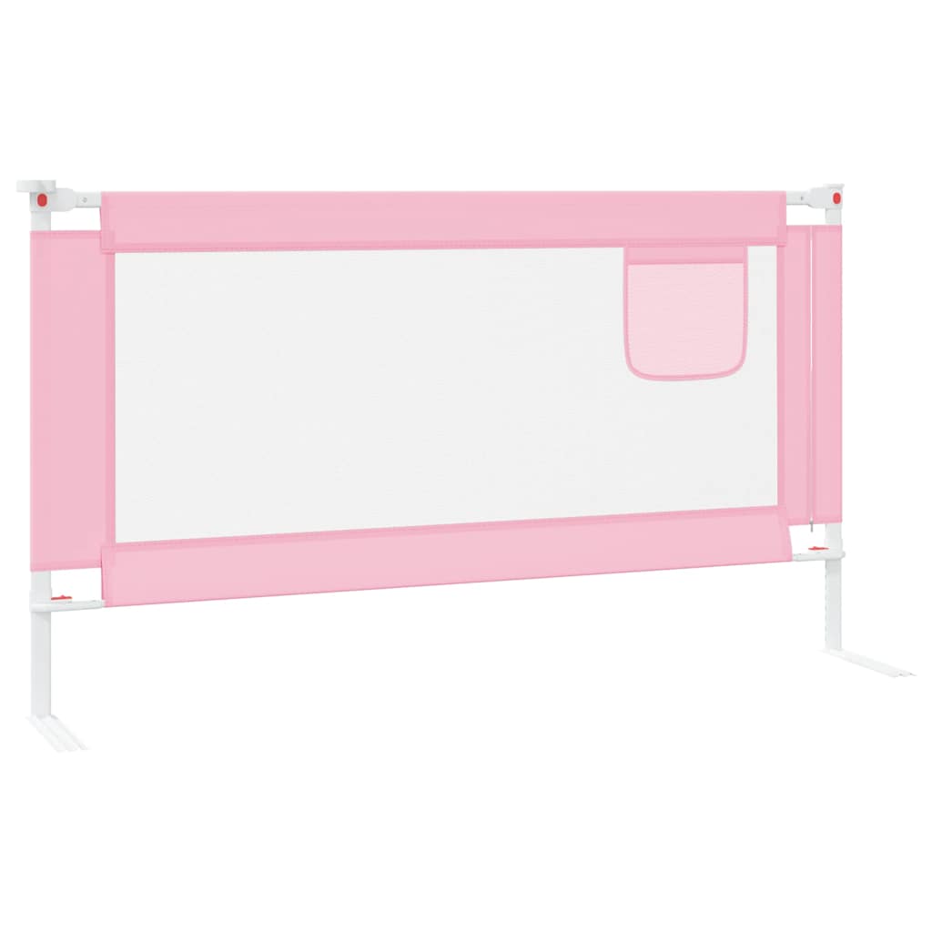 Barra de segurança p/ cama infantil tecido 150x25 cm rosa - Image 4