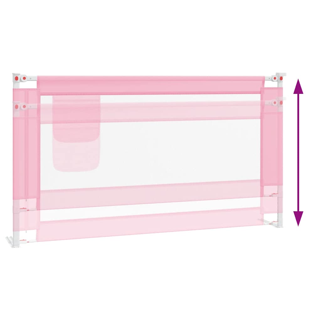 Barra de segurança p/ cama infantil tecido 150x25 cm rosa - Image 5