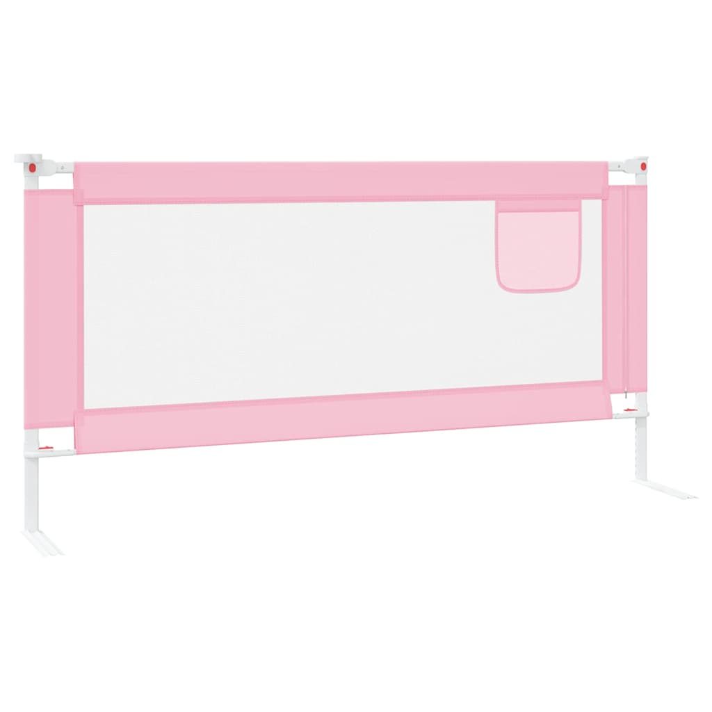 Barra de segurança p/ cama infantil tecido 180x25 cm rosa - Image 4