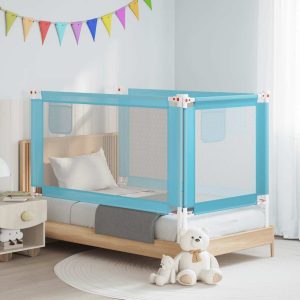 Barra de segurança p/ cama infantil tecido 150x25 cm azul