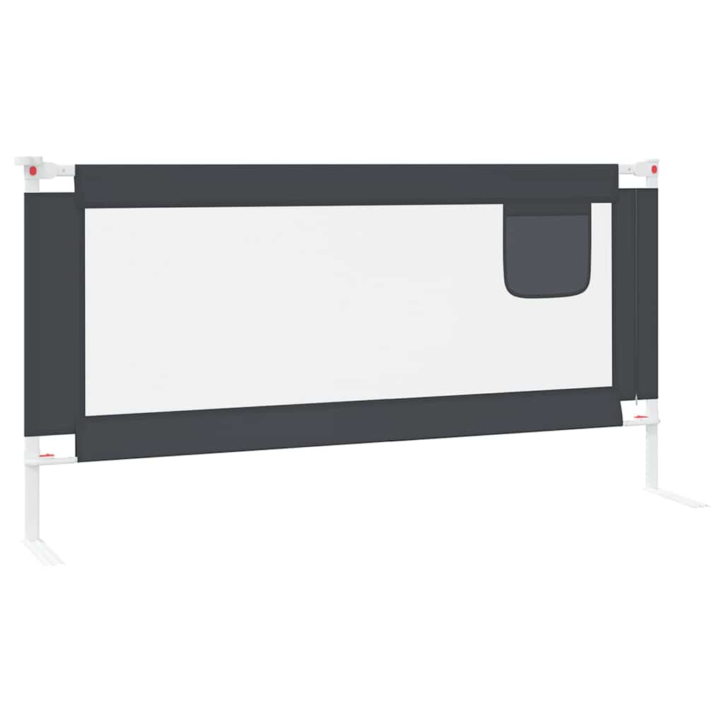 Barra segurança p/ cama infantil tecido 180x25 cm cinza-escuro - Image 4