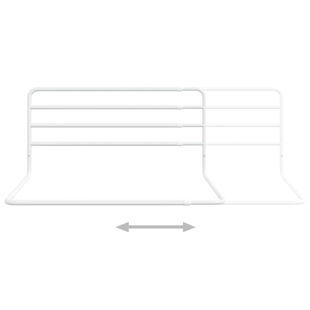 Barra de segurança p/ cama infantil (76-137)x55 cm ferro branco - Image 5