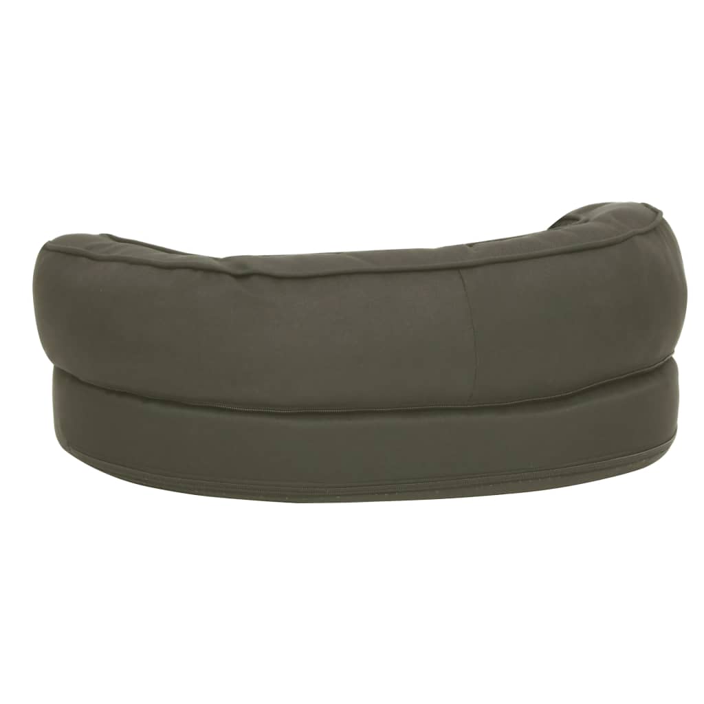 Cama para cães ergonómica 60x42cm aspeto linho cinzento-escuro - Image 4