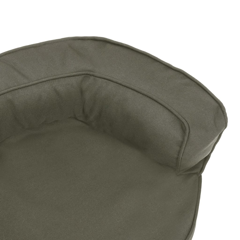 Cama para cães ergonómica 60x42cm aspeto linho cinzento-escuro - Image 5