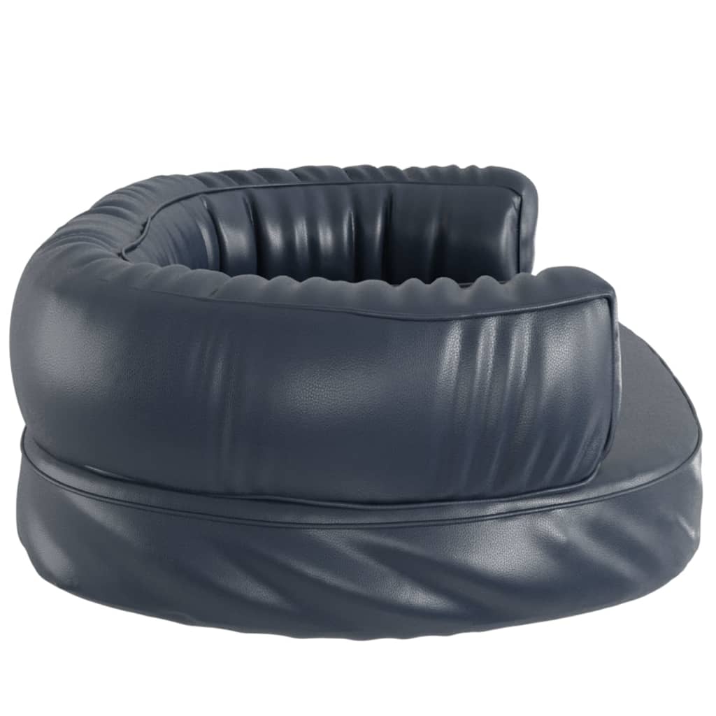 Cama p/ cães espuma ergonómico 60x42 cm couro artificial azul - Image 4
