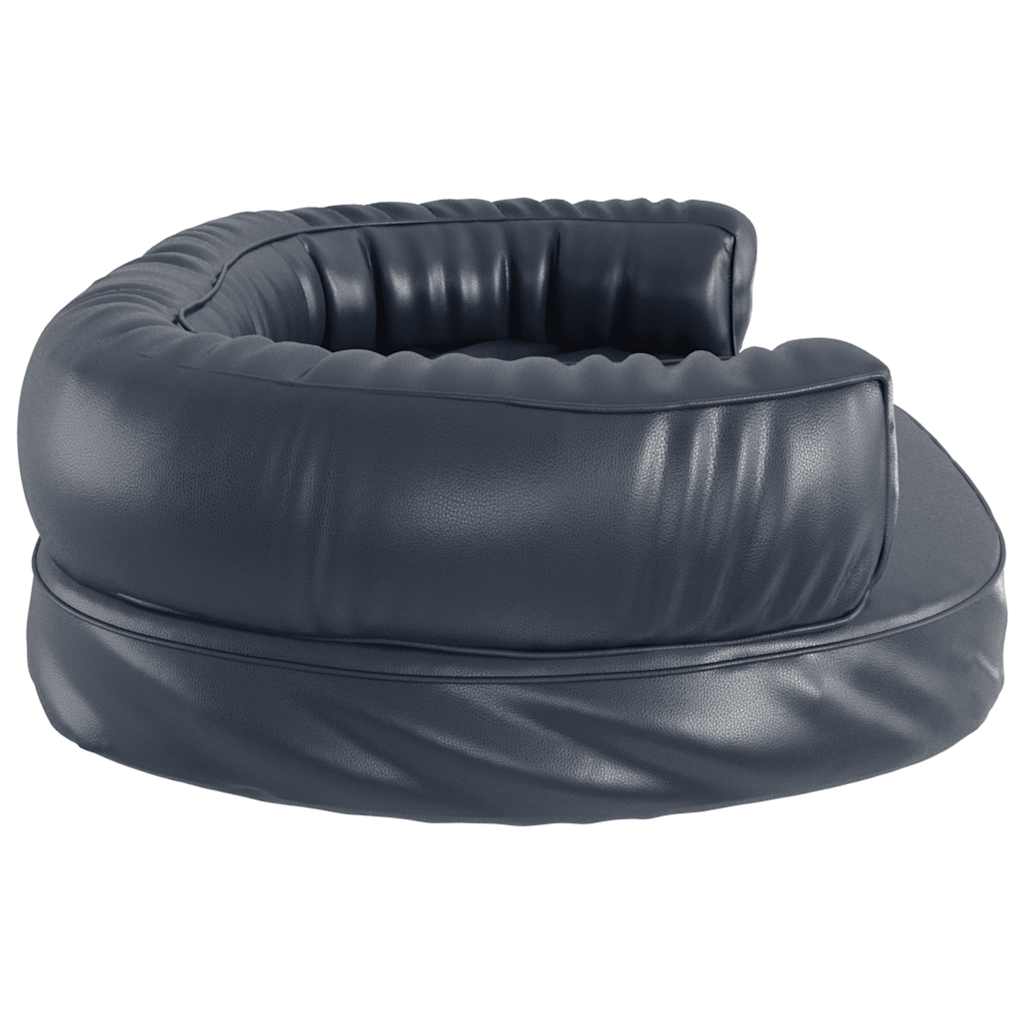 Cama p/ cães em espuma ergonómico 88x65cm couro artificial azul - Image 4