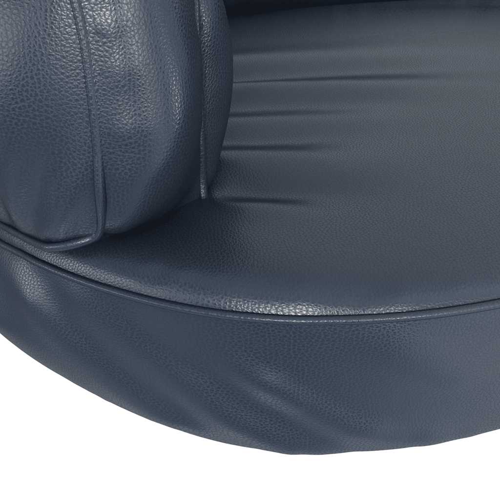 Cama p/ cães em espuma ergonómico 88x65cm couro artificial azul - Image 5