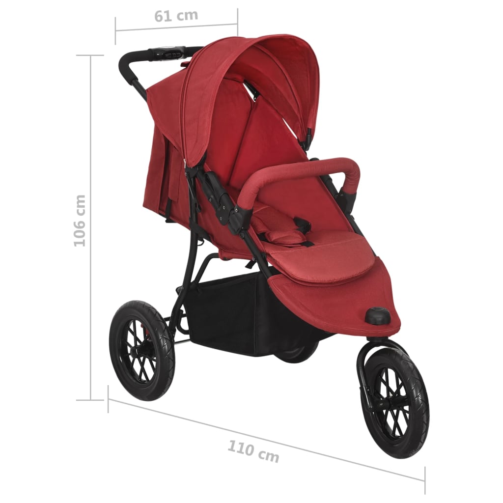 Carrinho de bebé aço vermelho - Image 12