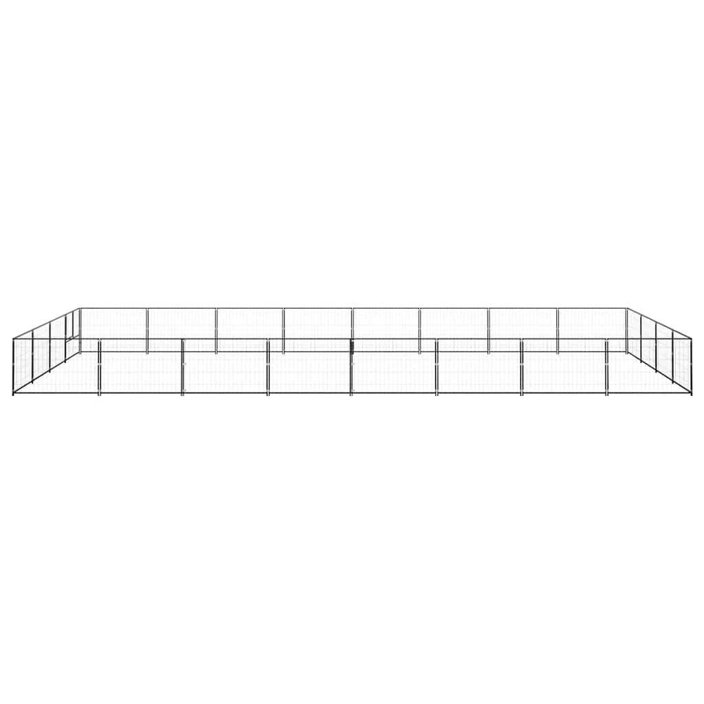 Canil para cães 32 m² aço preto - Image 3
