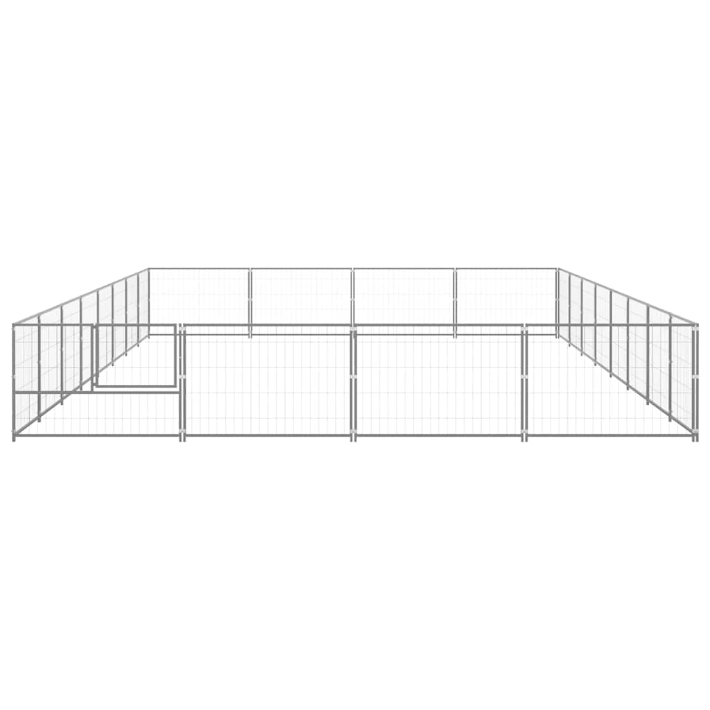 Canil para cães 32 m² aço prateado - Image 4