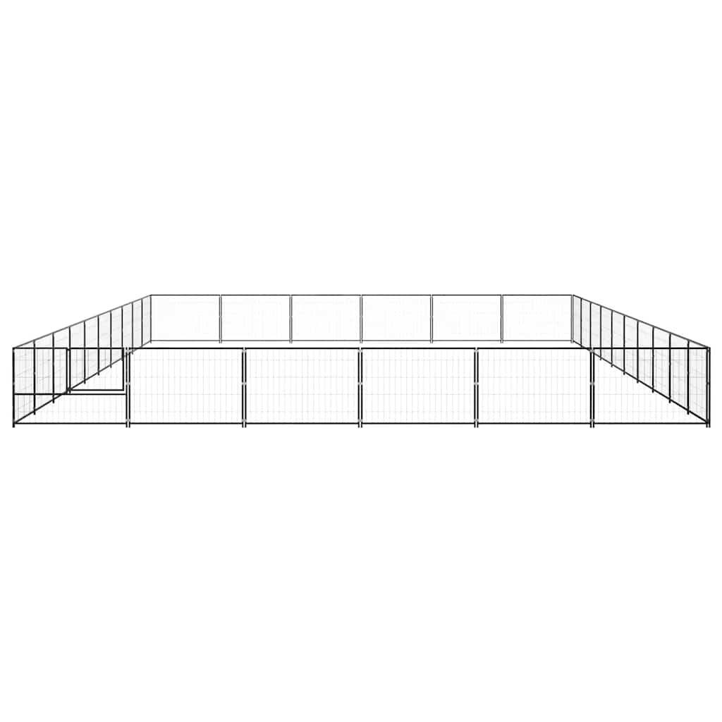 Canil para cães 60 m² aço preto - Image 4