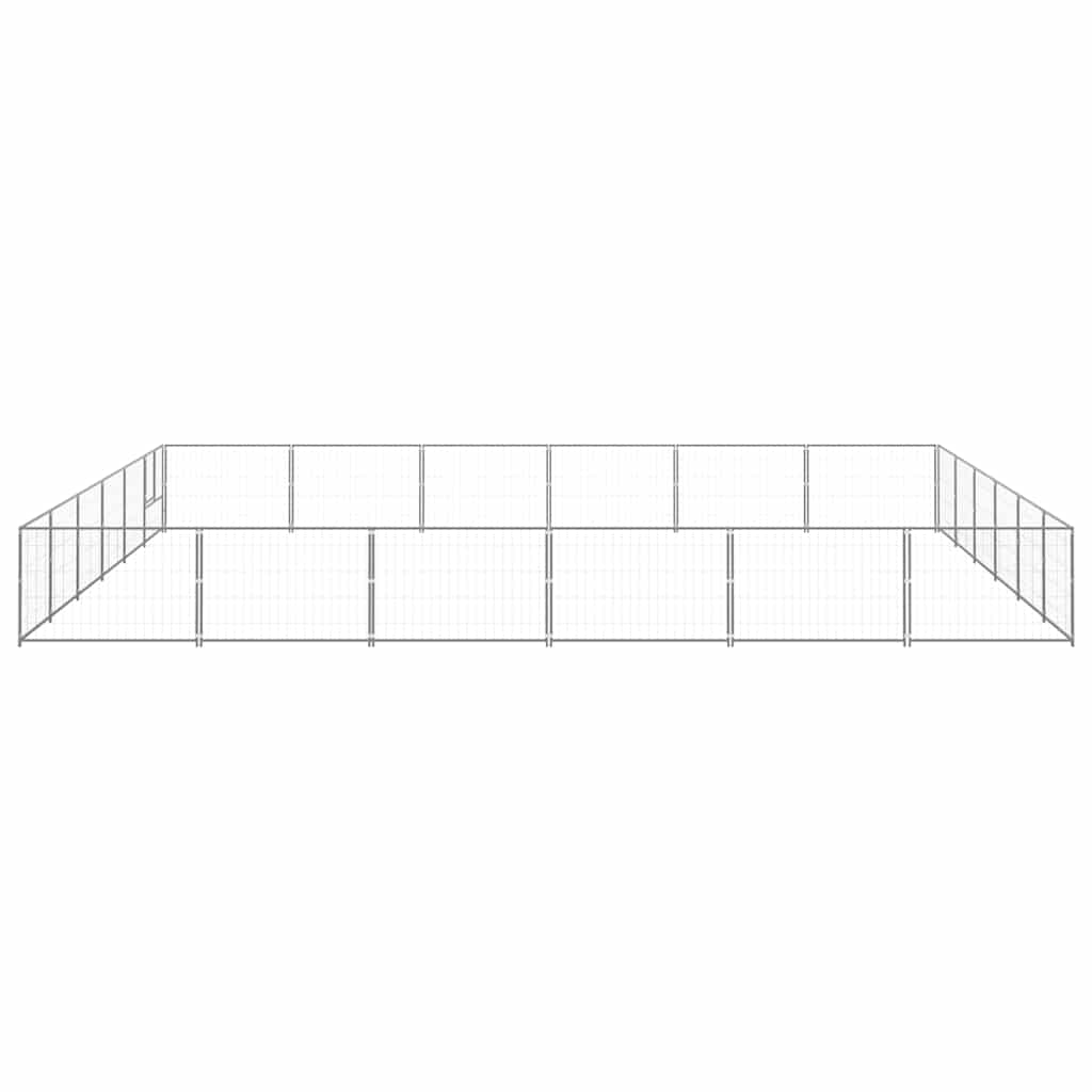 Canil para cães 36 m² aço prateado - Image 3