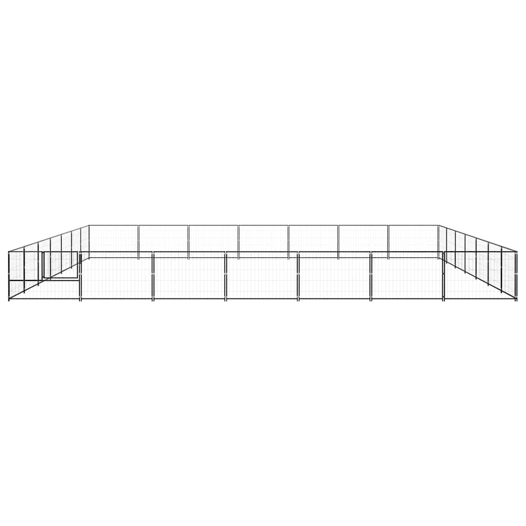 Canil para cães 49 m² aço preto - Image 4