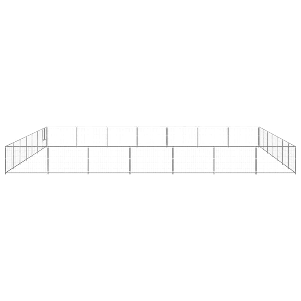Canil para cães 49 m² aço prateado - Image 3