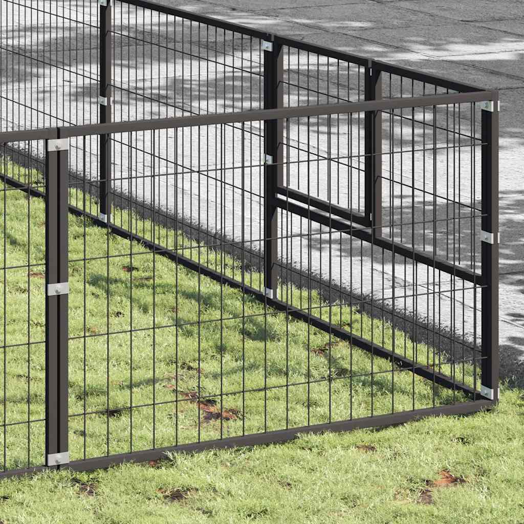Canil para cães 80 m² aço preto - Image 2