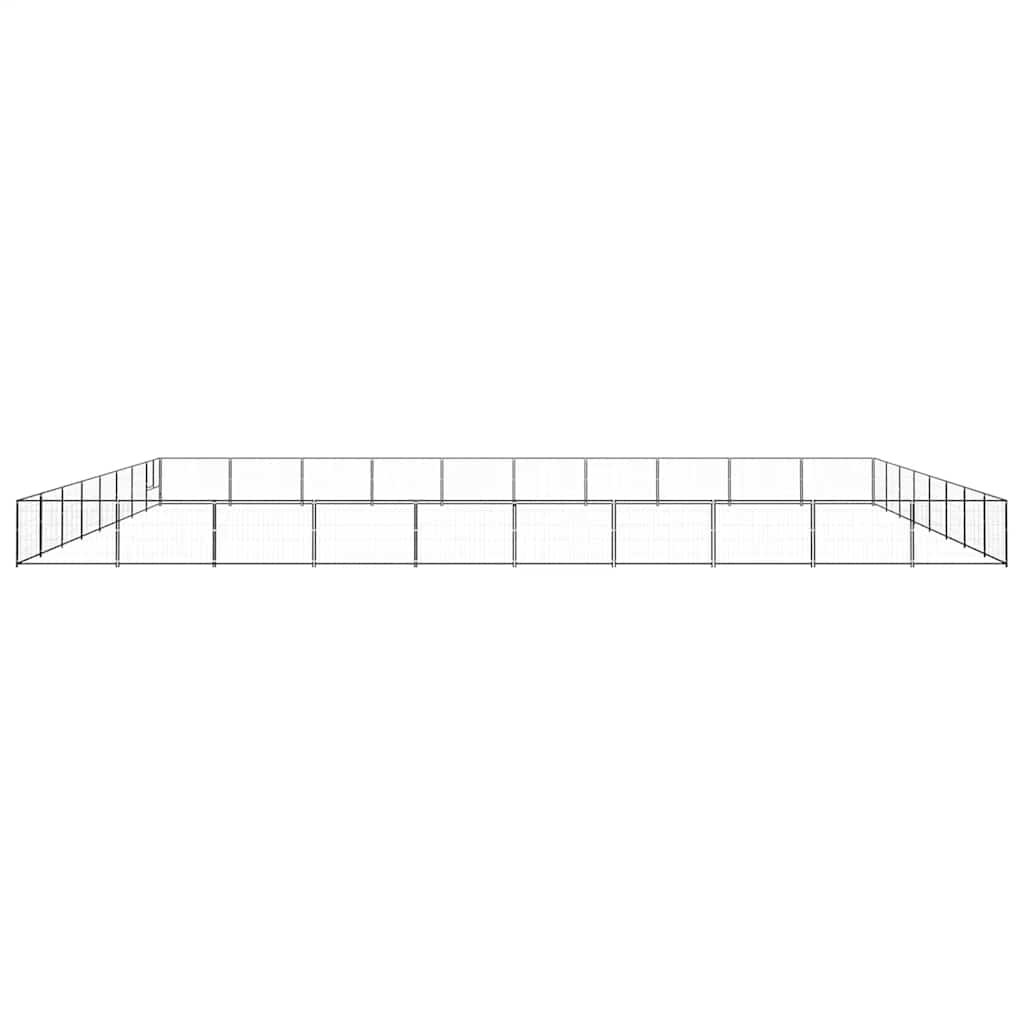 Canil para cães 80 m² aço preto - Image 3