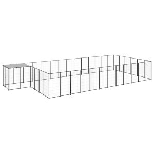 Canil 26,62 m² aço preto