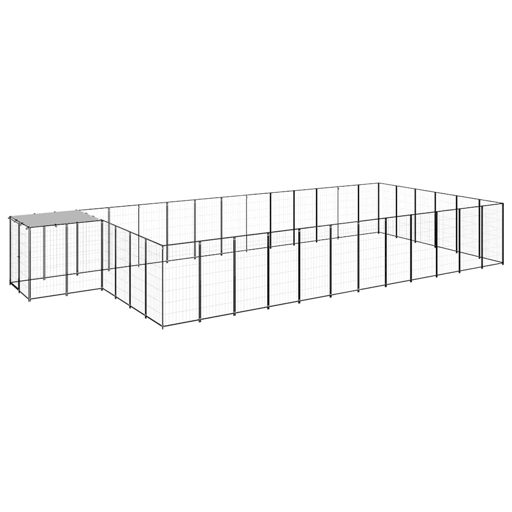 Canil 26,62 m² aço preto