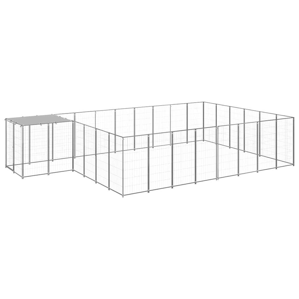 Canil 15,73 m² aço prateado