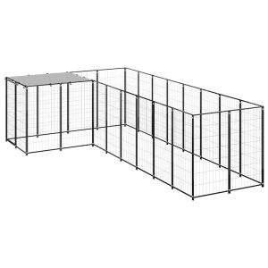 Canil 6,05 m² aço preto