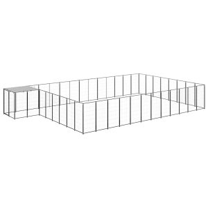 Canil 30,25 m² aço preto