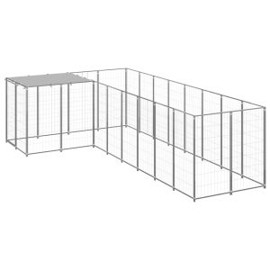 Canil 6,05 m² aço prateado
