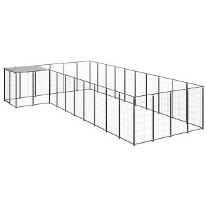 Canil 13,31 m² aço preto