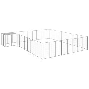 Canil 25,41 m² aço prateado