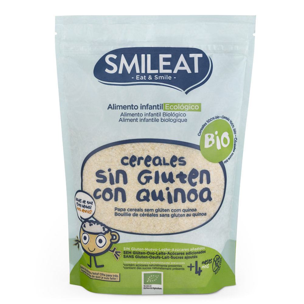 PAPILLA CEREALES SIN GLUTEN CON QUINOA BIO 200 GR ( y 4 MESES)