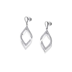 PAR DE BRINCOS LOTUS SILVER, PRATA 925