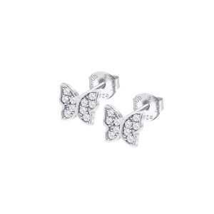 PAR DE BRINCOS LOTUS SILVER, PRATA 925