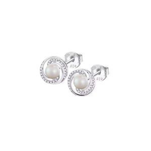 PAR DE BRINCOS LOTUS SILVER, PRATA 925