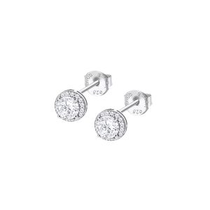 PAR DE BRINCOS LOTUS SILVER, PRATA 925