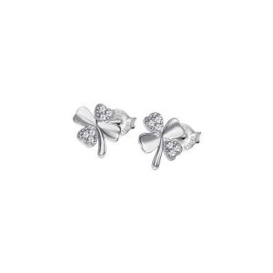 PAR DE BRINCOS LOTUS SILVER, PRATA 925