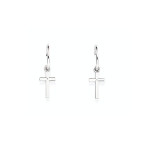PAR DE BRINCOS AMEN, PRATA 925